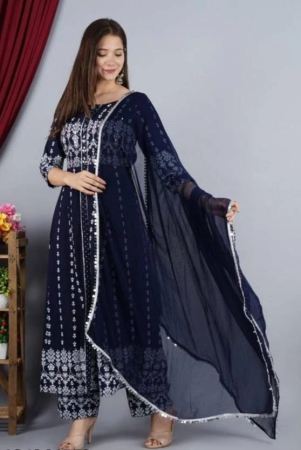 Printed Kurta, Salwar & Dupatta Set