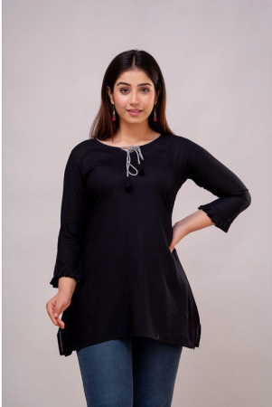 kapadia-black-rayon-womens-regular-top-pack-of-1-none