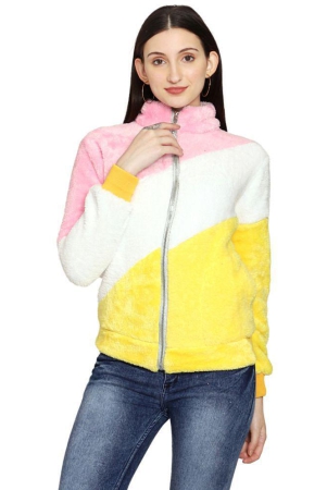 ppthefashionhub-faux-fur-womens-non-hooded-sweatshirt-multi-color-none