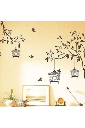 asmi-collection-tree-birds-and-cage-nature-sticker-110-x-140-cms-