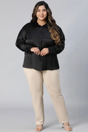 oxolloxo-plus-size-relaxed-spread-collar-casual-shirt