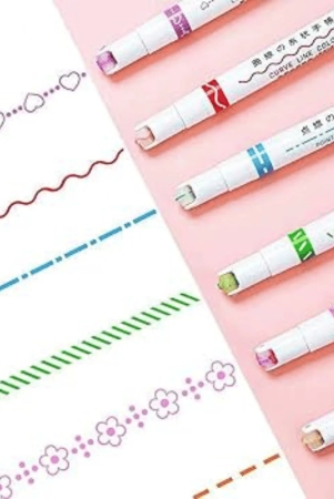 6-color-curve-highlighter-pen-set