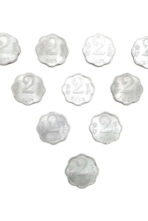 hop-n-shop-extremely-rare-republic-india-2-paise-alluminium-10-gem-unc-coins-10-numismatic-coins