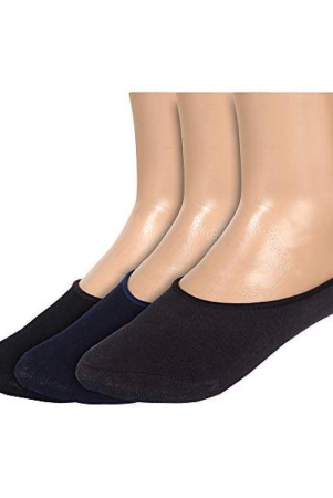 Creature Black Casual No Show Socks Pack of 3 - Black