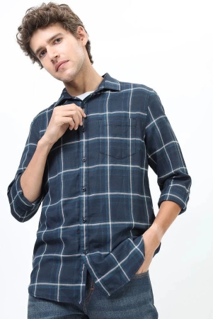 ketch-cotton-blend-regular-fit-checks-full-sleeves-mens-casual-shirt-blue-pack-of-1-none