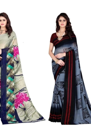 leelavati-multicolor-georgette-saree-with-blouse-piece-pack-of-2-multicolor