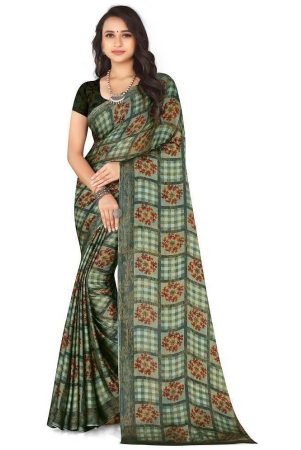 leelavati-green-chiffon-saree-with-blouse-piece-pack-of-1-green