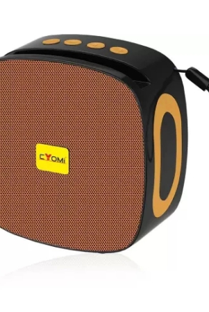 cyomi-cymax614-5-w-bluetooth-speaker-bluetooth-v50-with-sd-card-slot-playback-time-10-hrs-brown-brown