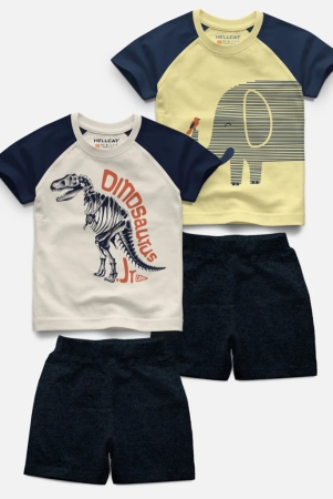 raglan-half-sleeve-printed-t-shirt-with-comfy-solid-shorts-for-infants-boys-pack-of-4-2-t-shirt-2-shorts