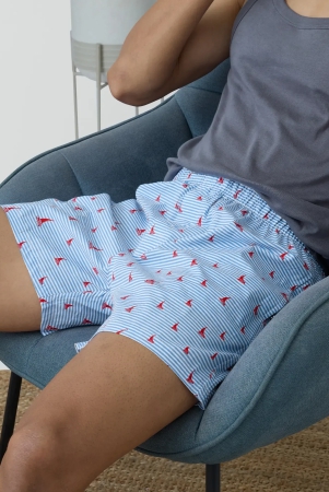 Remix Cotton Boxers Sailor Blue XXL