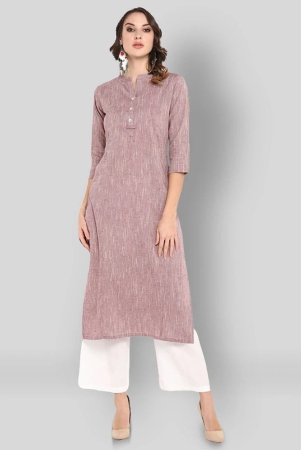 janasya-brown-cotton-womens-straight-kurti-pack-of-1-m