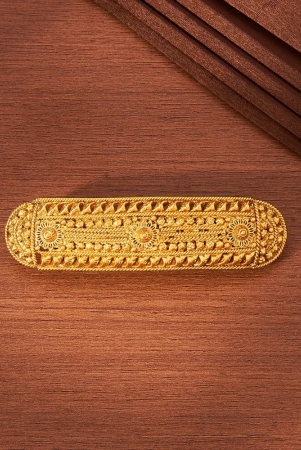 antique-plain-gold-hair-clip-with-gold-plating-gold