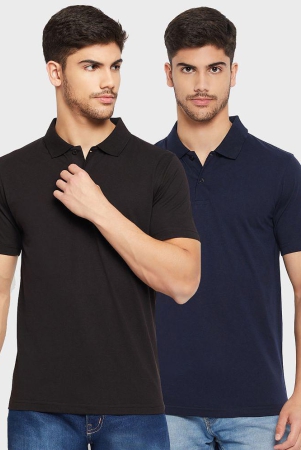 uniberry-black-cotton-blend-regular-fit-mens-polo-t-shirt-pack-of-2-none