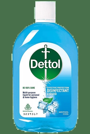 Dettol Liquid Disinfectant For Personal Hygiene, Surface Disinfection, Floor Cleaner (Menthol Cool), 200Ml