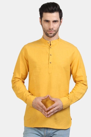 liferoads-mustard-cotton-mens-shirt-style-kurta-pack-of-1-none