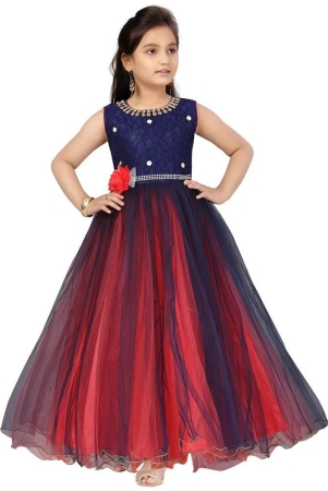 aarika-polyester-red-blue-girls-gown-pack-of-1-none