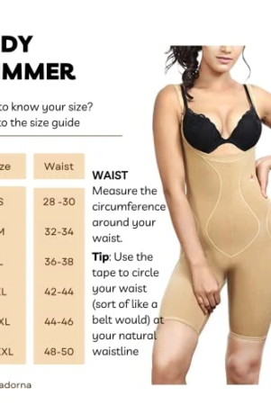 ADORNA Body Slimmer for Women: Full Body Firm Compression Shapewear Bodysuit for Tummy Control