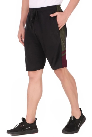 kzalcon-black-cotton-blend-outdoor-adventure-shorts-single-none