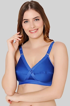 bodycare-blue-cotton-blend-non-padded-womens-everyday-bra-pack-of-1-none