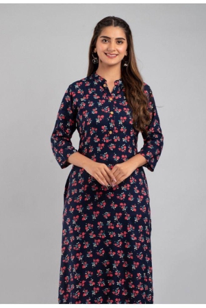 mauka-blue-rayon-womens-straight-kurti-pack-of-1-none