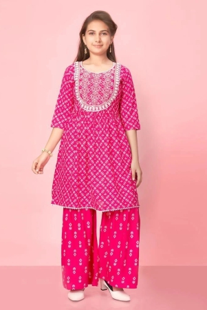 aarika-pink-cotton-girls-kurta-and-sharara-set-pack-of-1-none