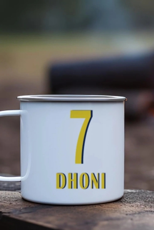 indigifts-cricket-dhoni-enamel-mug-250-mlunbreakable-coffee-tea-cupsafe-for-kidsdrinking-tea-cup-for-outdoor-indoorwhite