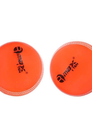 rmax-i-10-pvc-cricket-ball-for-practice-training-matches-for-all-age-group-knocking-ball-hard-shot-ball-i-10-soft-ball-orange-pack-of-2-myouth