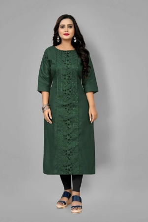 riaana-green-cotton-blend-womens-straight-kurti-pack-of-1-none