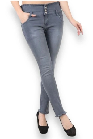 iconic-me-kids-girls-plain-premium-denim-jeans-gray-none