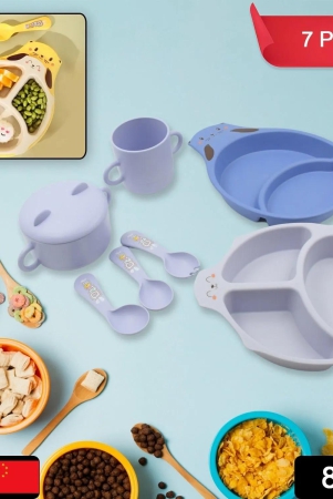 baby-feeding-set-for-kids-and-toddlerschildren-children-dinnerware-set-bamboo-fibre-feeding-set-for-kids-cartoon-design-plate-cup-spoon-fork-and-chopsticks-tableware-cutlery-for-kids-micr