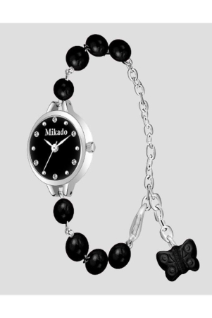 mikado-black-metal-analog-womens-watch