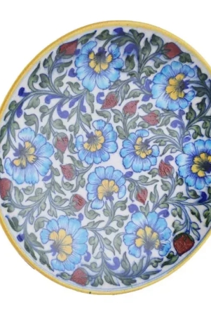 Neele Peele Phool | Blue Pottery Wall Plate