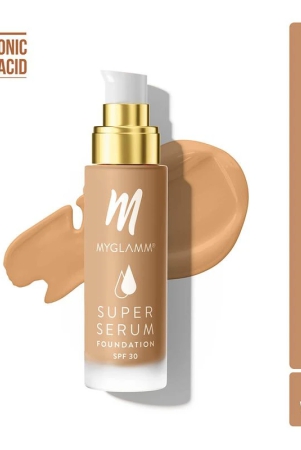 myglamm-super-serum-foundation-302w-wheat-serum-infused-long-lasting-water-resistant-foundation-with-spf-30-for-sun-protection-33g