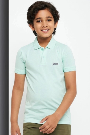 uniberry-mint-green-cotton-blend-boys-polo-t-shirt-pack-of-1-none