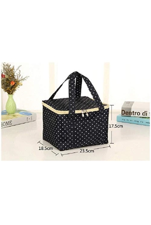 connectwide-plastic-reusable-polka-dots-insulated-lunch-bag-sturdy-box-tote-picnic-carry-case-for-men-women-adult-kid-school-and-work-multicolour