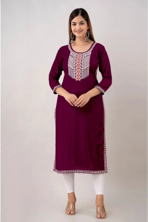 kapadia-wine-rayon-womens-straight-kurti-pack-of-1-none