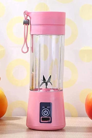 Portable Electric USB  Juicer Bottle Blender Mixer 6 Blades (Multi-Color)