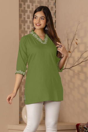 kapadia-green-rayon-womens-regular-top-pack-of-1-none