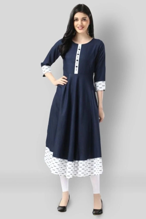 estela-blue-cotton-womens-flared-kurti-pack-of-1-5xl