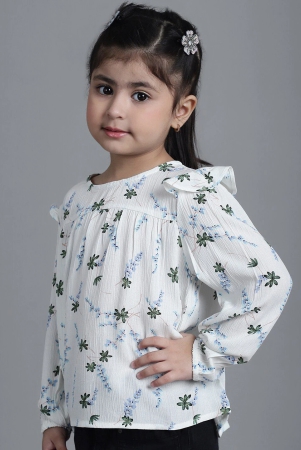 mini-ming-girls-floral-printed-round-neck-puff-sleeves-pleated-blouson-top