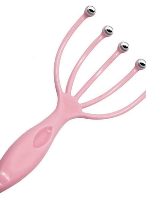 scalp-massager-tool-protable-handheld-five-fingers-claw-steel-ball-relaxation-head-massager-for-home-office-travel-pink-by-ruhi-fashion-india