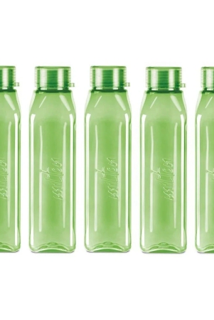 milton-prime-1000-pet-water-bottle-set-of-5-1-litre-each-green-green