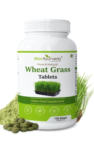 attar-ayurveda-wheat-grass-tablets-120-tablets-500mg