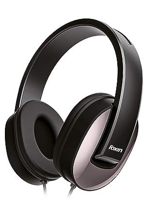 Foxin 309 Wired Headphone Black-Gold