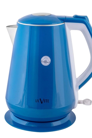 La'Vite Electric Kettle Double Wall Stainless Steel Kettle (1.5 Ltr, Blue)