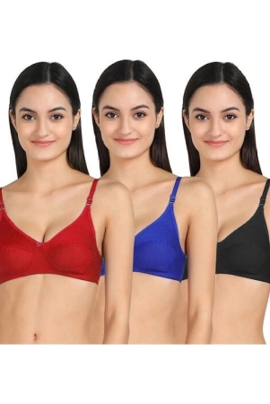 kiran-enterprises-multicolor-cotton-non-padded-womens-everyday-bra-pack-of-2-none