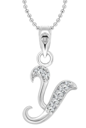 vighnaharta-y-alphabet-rhodium-plated-pendant-vfj1151pr