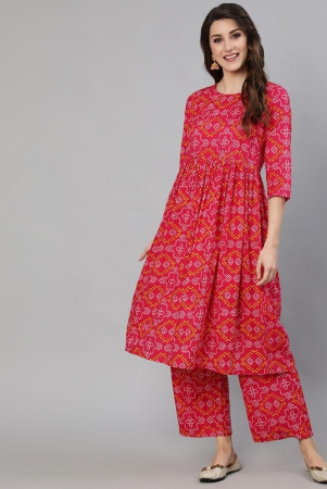 antaran-pink-cotton-womens-a-line-kurti-pack-of-1-none