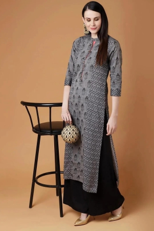 pannkh-grey-handloom-buddha-straight-kurta-s