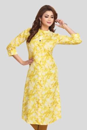 meher-impex-cotton-printed-straight-womens-kurti-yellow-pack-of-1-none